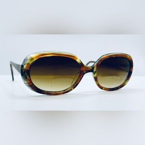Vintage L Line Tortoise Oval Sunglasses Frames Only